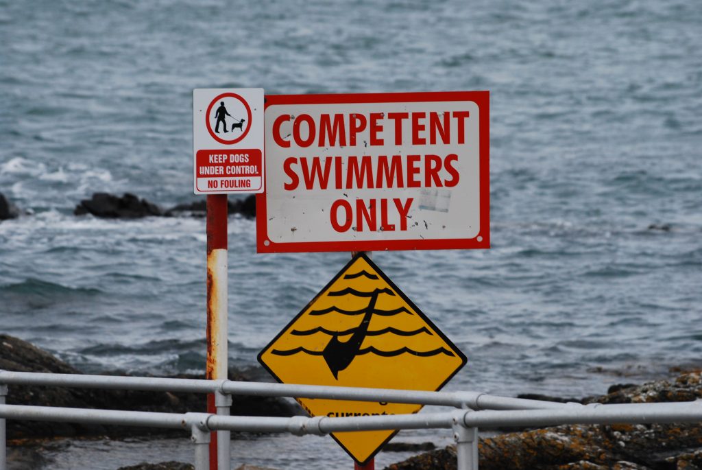 Competent swimmers only