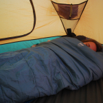 Becky in a Sleeping Bag