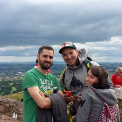 With Javi and Yolanda at Arthur's Seat