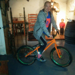 Ivan with Danny MacAskill's Bike