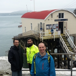 Boys and the lifeboat station