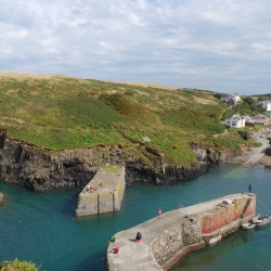 Porthgain from the hill